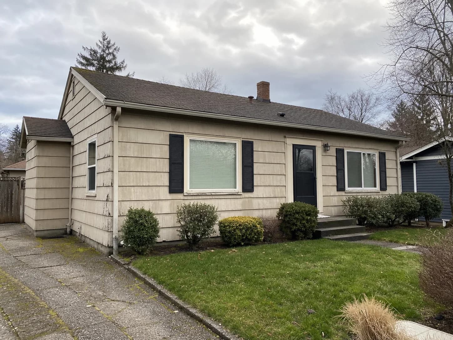 Exterior before repainting